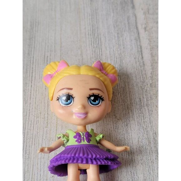 Poseable mini ballerina Girl doll blonde pigtail toy figure tutu - Picture 3 of 5